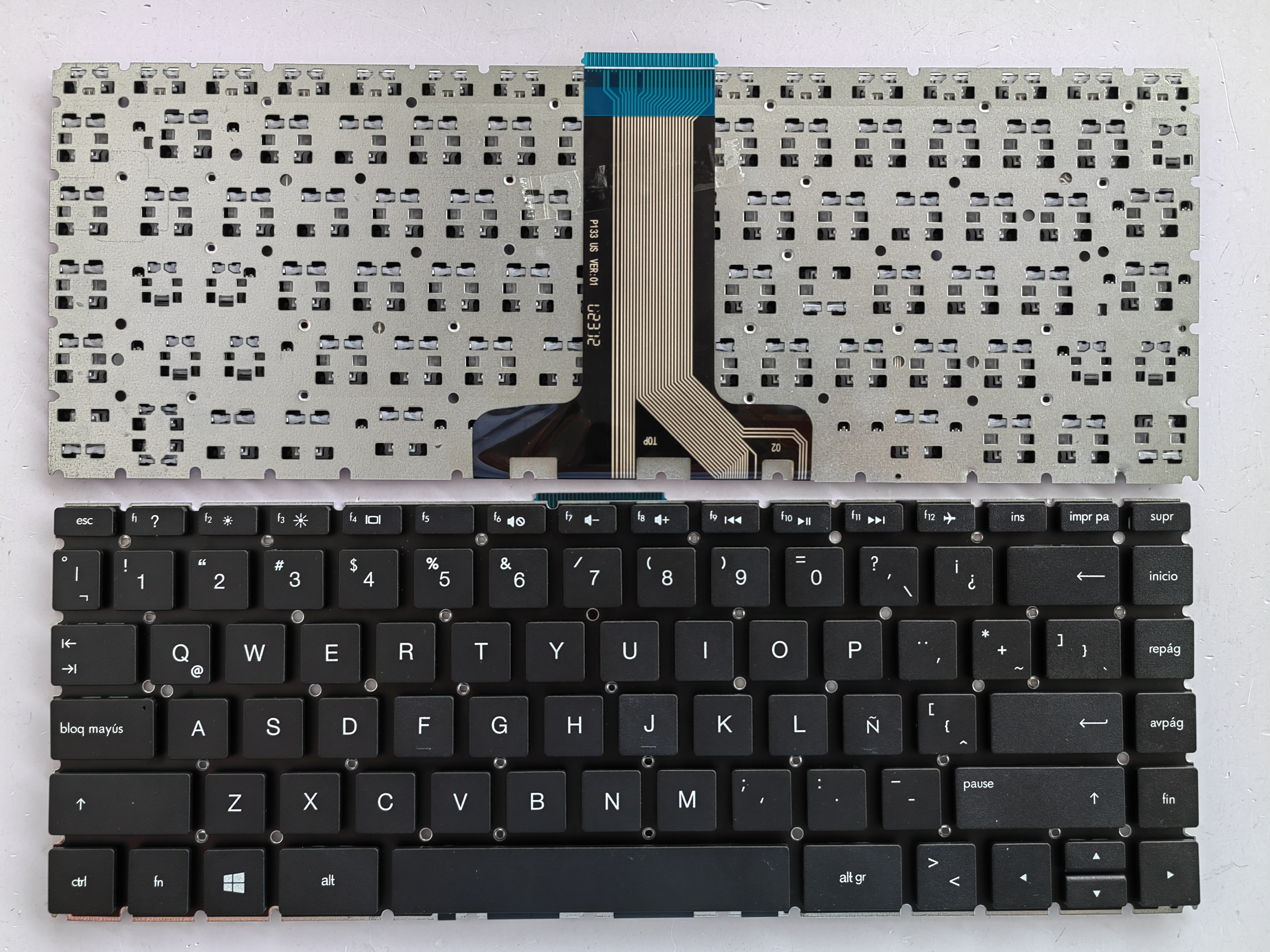 Picture of New Replacement Laptop Keyboard For HP 14-BS small carriage return BLACK (OEM) LA Layout